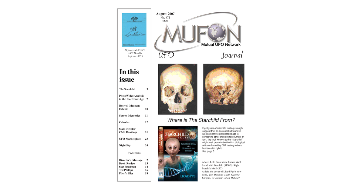 MUFON UFO Journal 2007 8. August