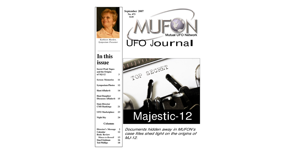 MUFON UFO Journal 2007 9. September