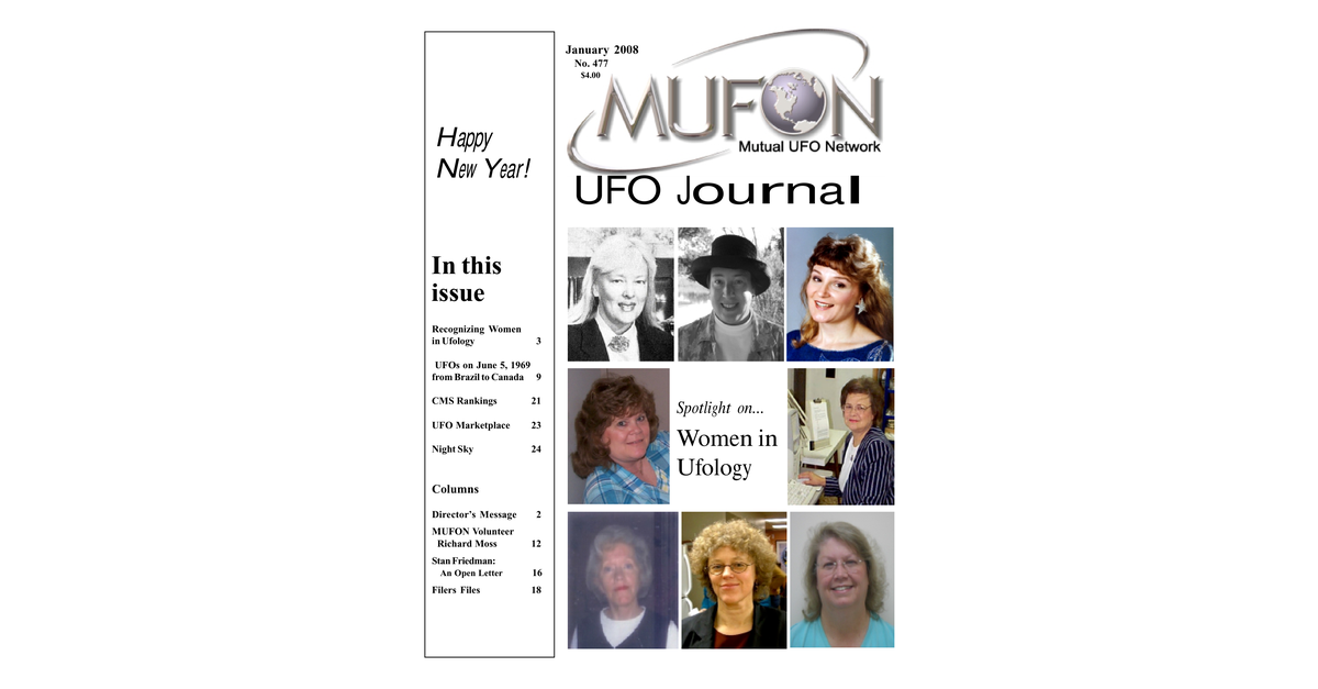 MUFON UFO Journal 2008 1 January