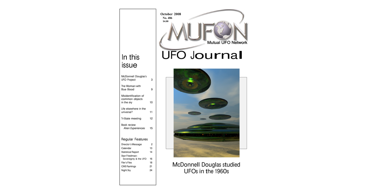 MUFON UFO Journal 2008 10. October