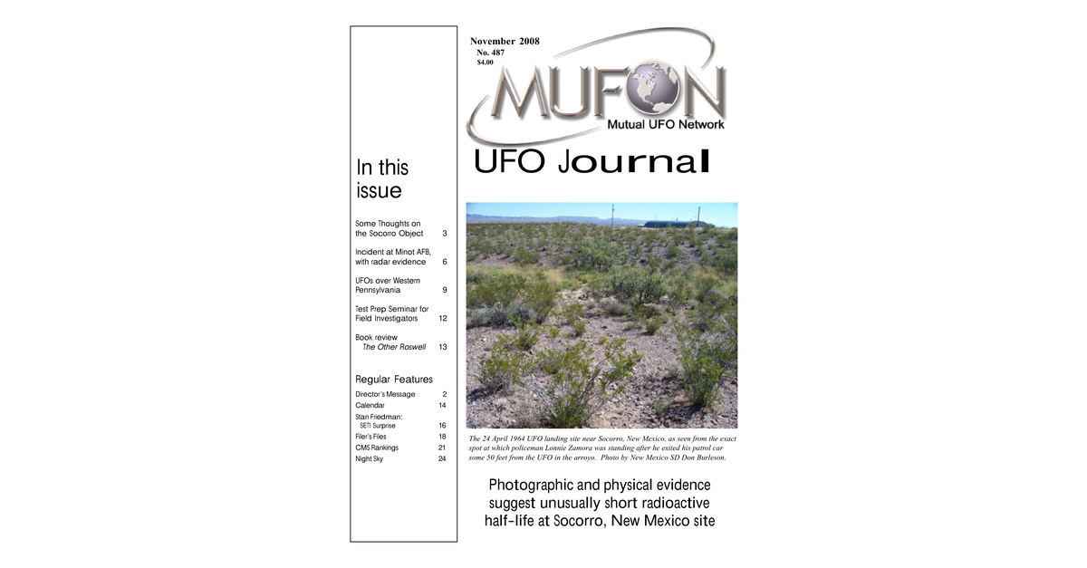 MUFON UFO Journal 2008 11. November
