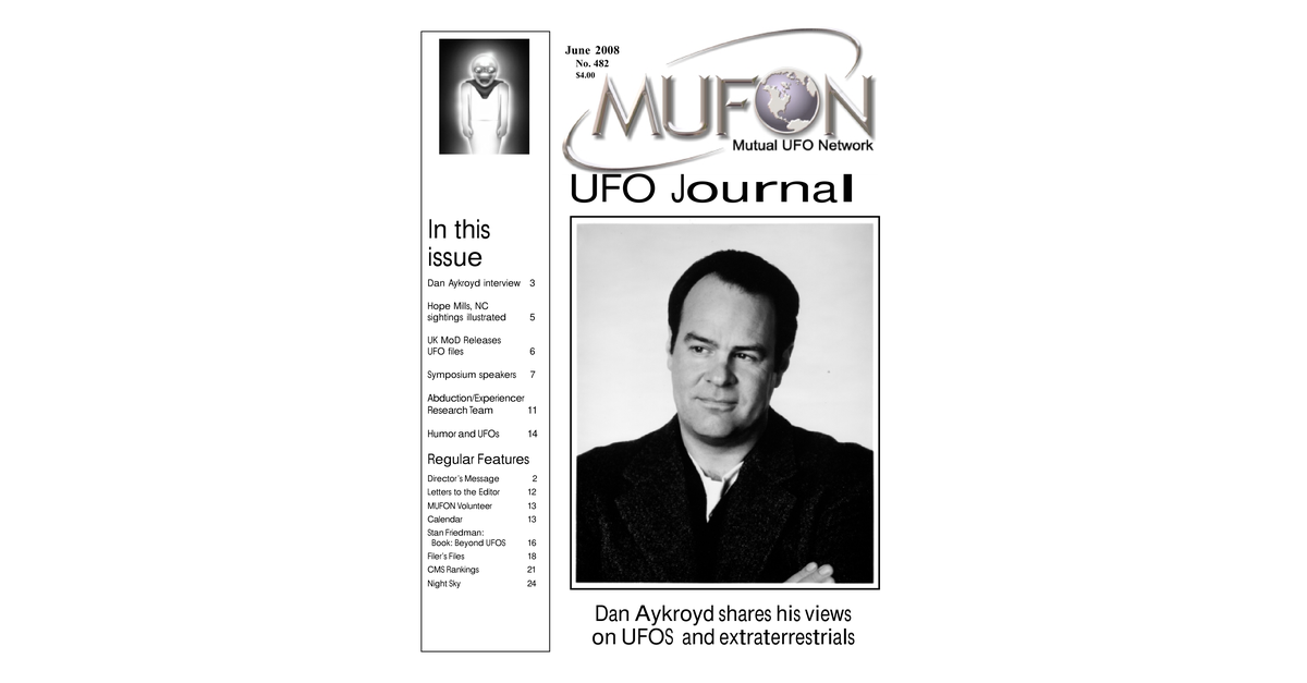 MUFON UFO Journal 2008 6. June
