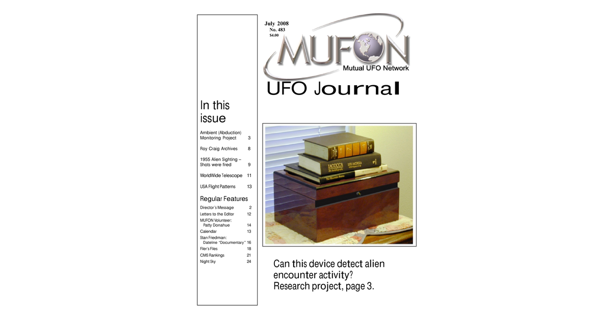 MUFON UFO Journal 2008 7. July
