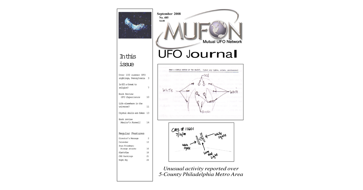 MUFON UFO Journal 2008 9. September