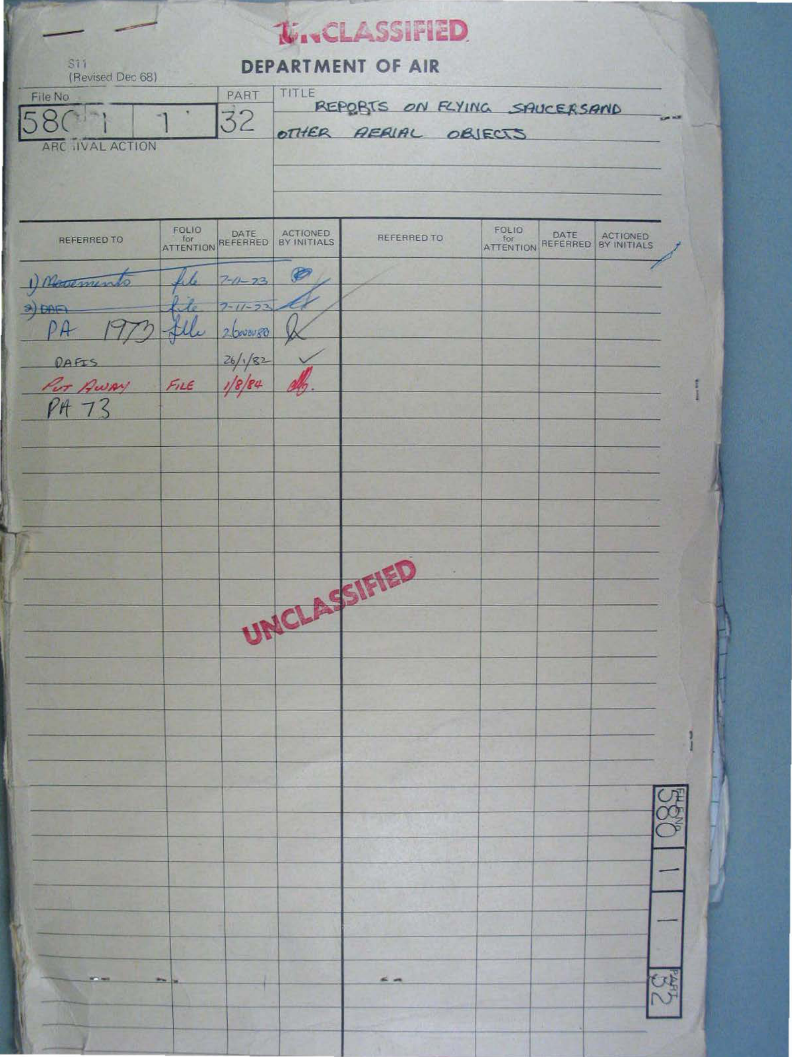 No. 34 — File A703 580/1/1 Part 32 (646591)