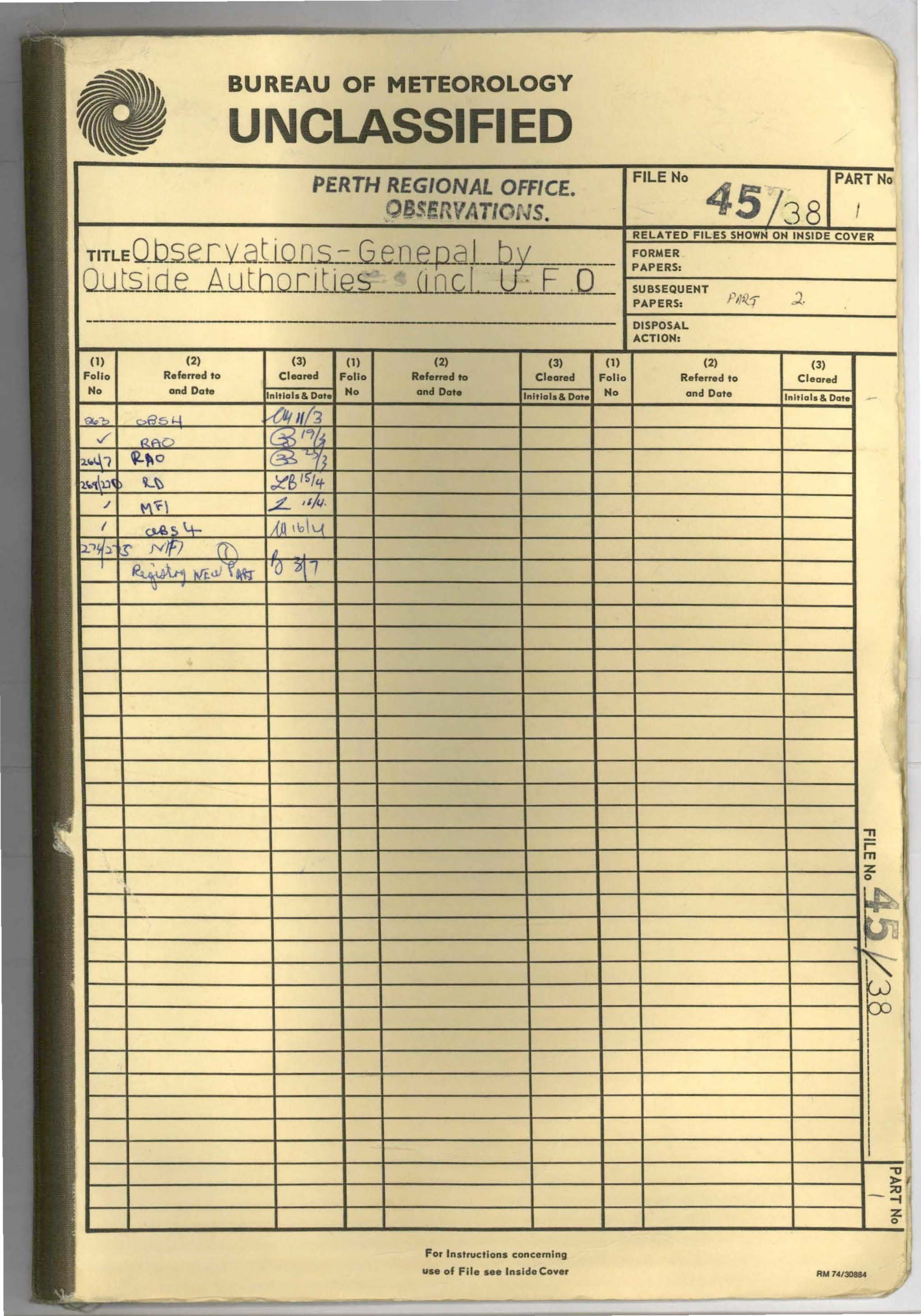 No. 78 — File PP956 1/45/38 (1854167)