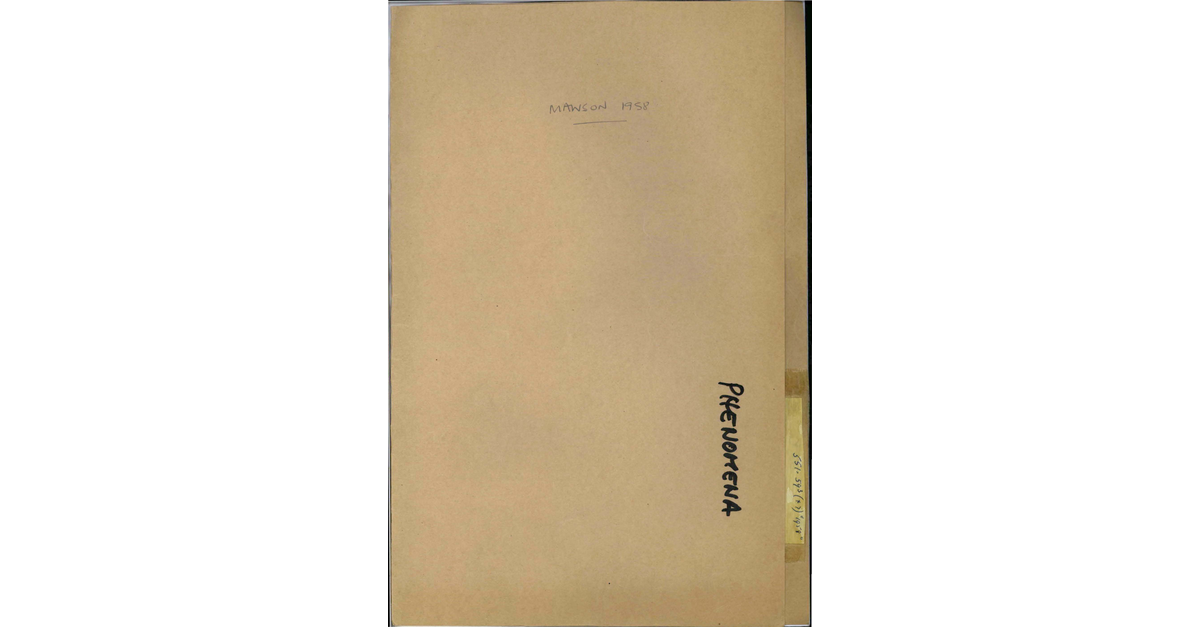 Australia UFO Disclosure 01, 3p File P1556 PHENOMENA MAWSON 1958 12086483