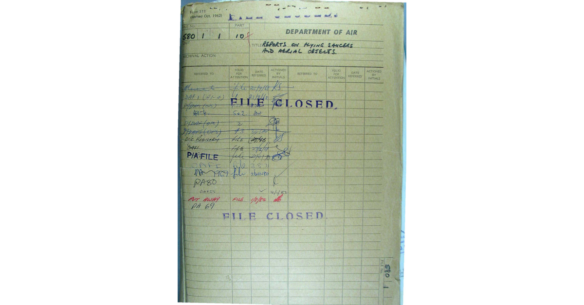 Australia UFO Disclosure 15, 249p File A703 580 1 1 Part 10 646556