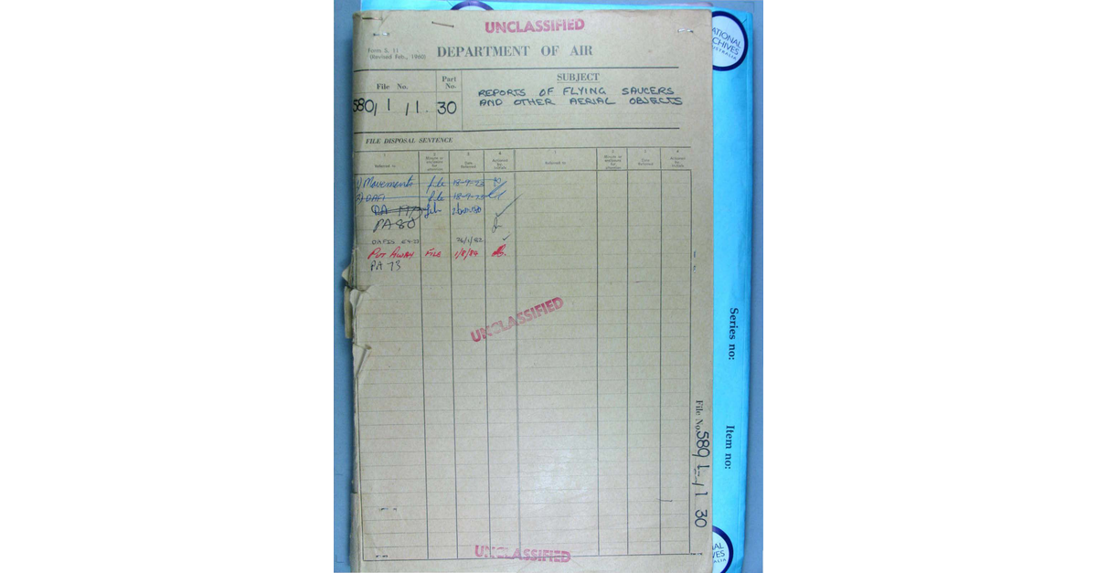 Australia UFO Disclosure 32, 166p File A703 580 1 1 Part 30 646589