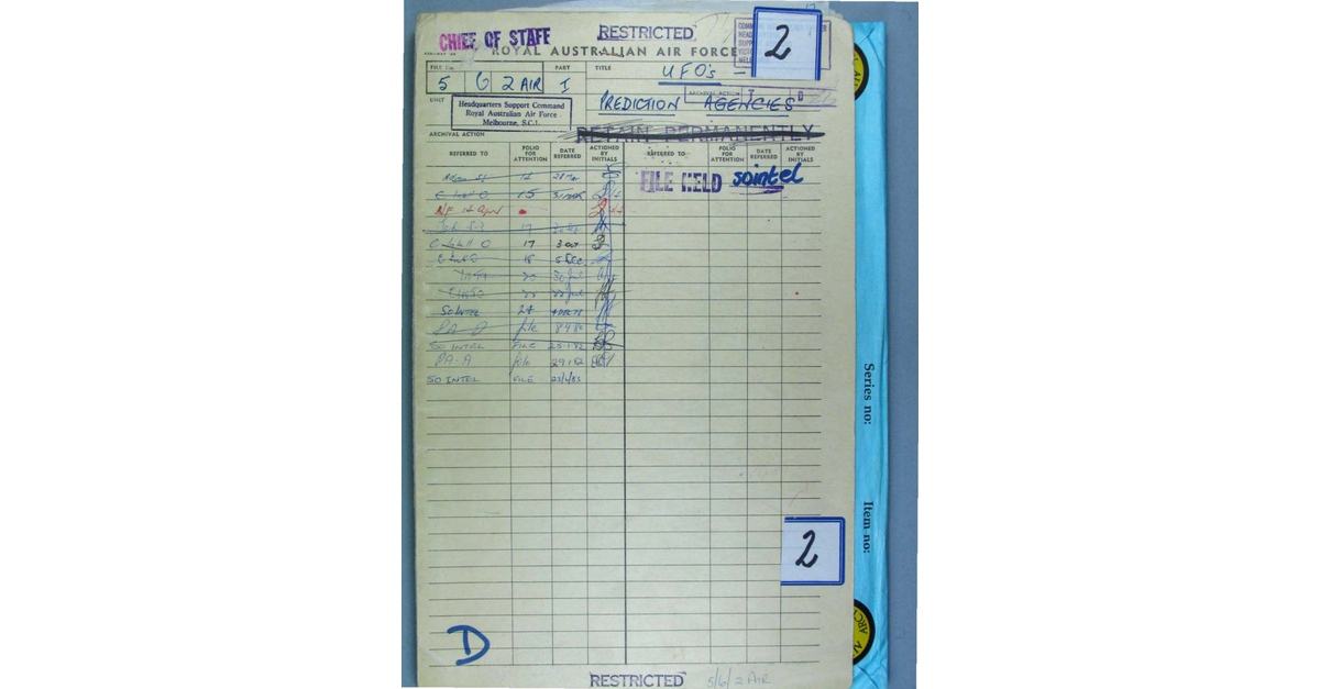 Australia UFO Disclosure 45, 30p File A9755 2 3533398