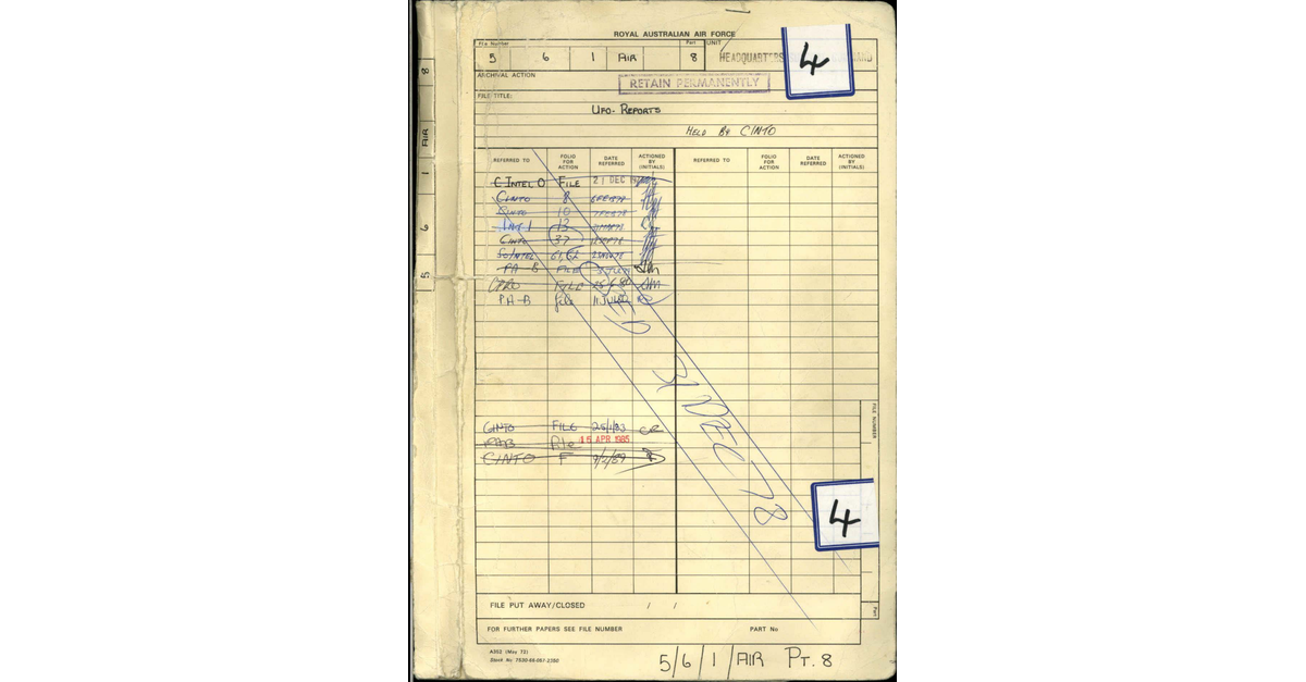 Australia UFO Disclosure 46, 237p File A9755 4 3533427