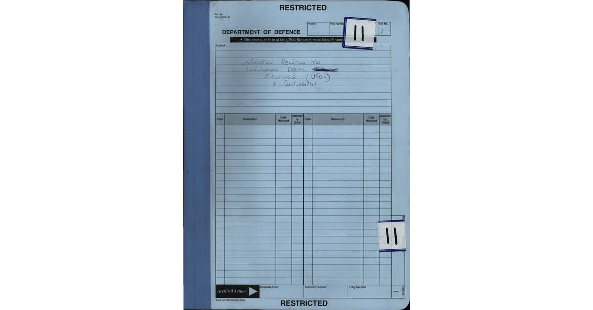 Australia UFO Disclosure 49, 275p File A9755 11 3533465