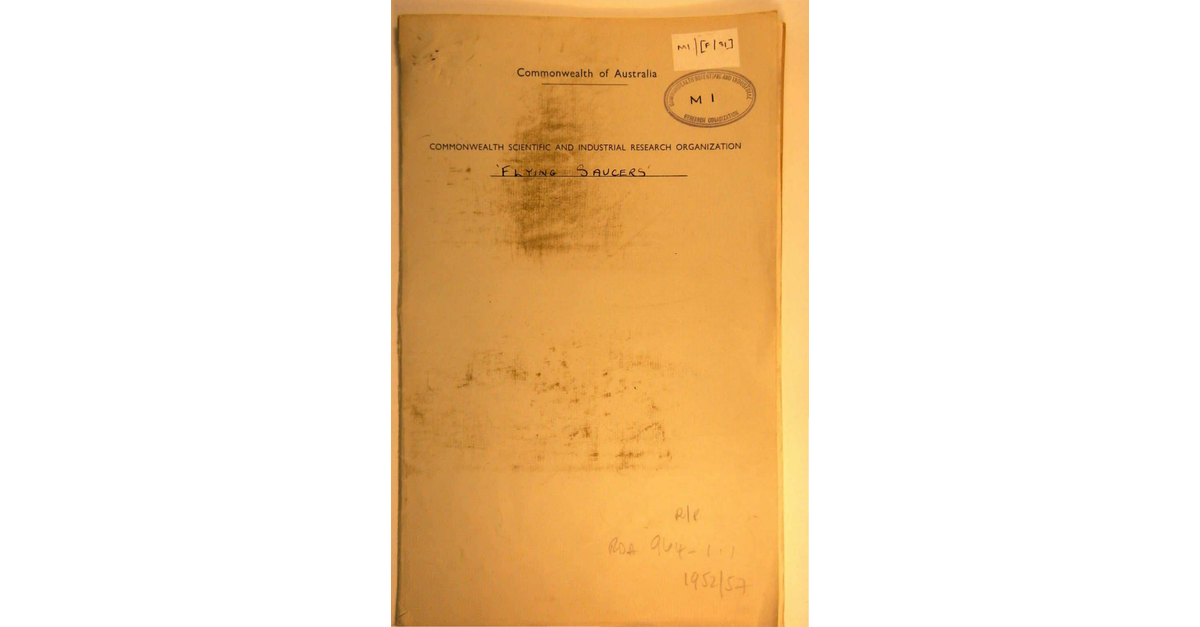 Australia UFO Disclosure 53, 15p Commonwealth Scientific And Industrial Research Organization File A9778 M1 F 31 3201258