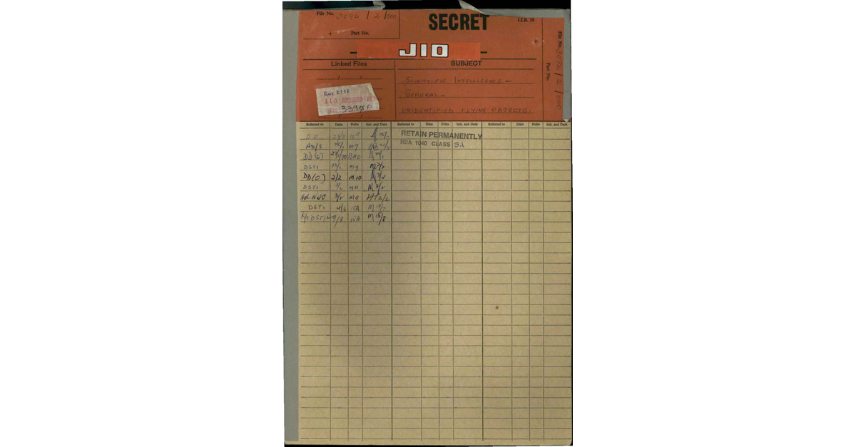 Australia UFO Disclosure 56, 58p File A13693 3092 2 000 30030606