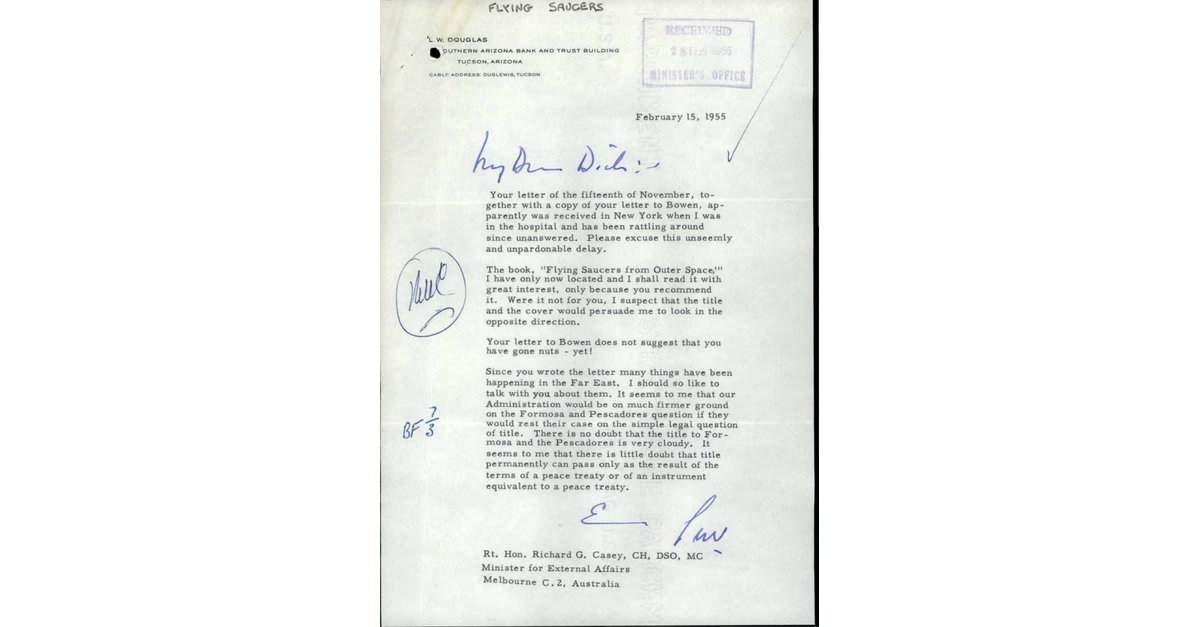Australia UFO Disclosure 73, 43p File M1148 Flying Saucers 1954 1955 3215027