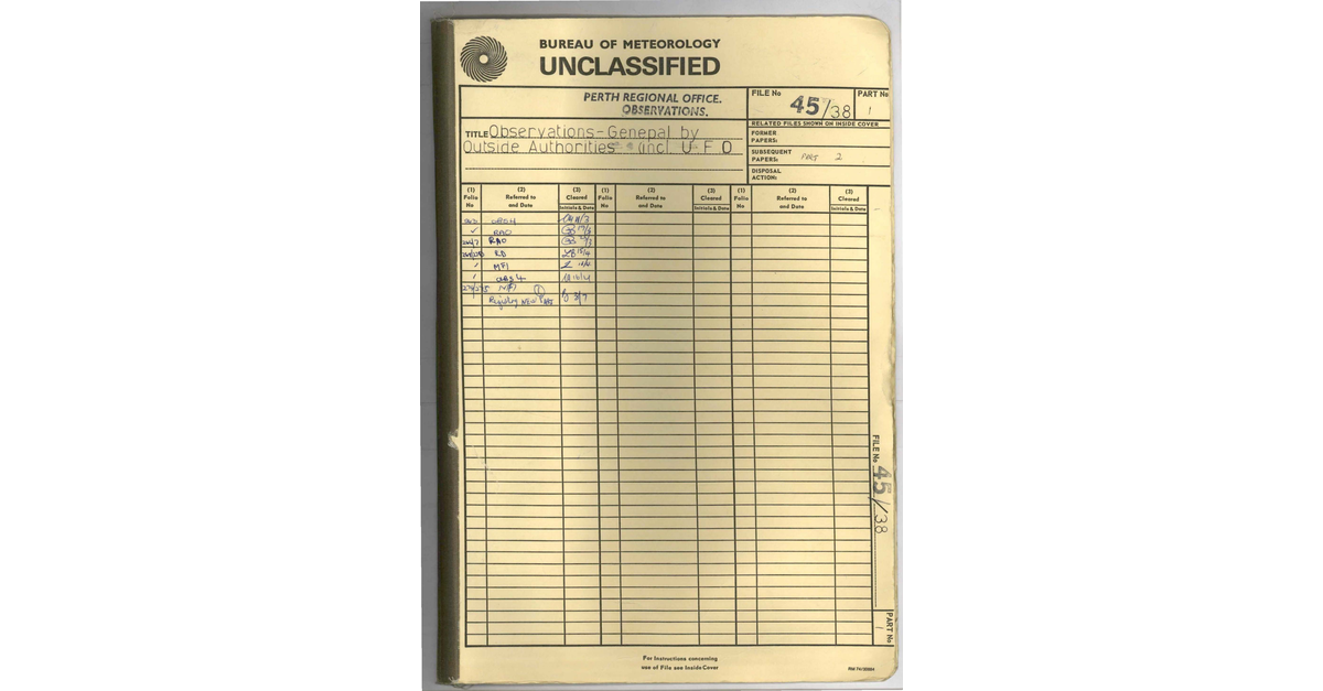 Australia UFO Disclosure 78, 297p File PP956 1 45 38 1854167