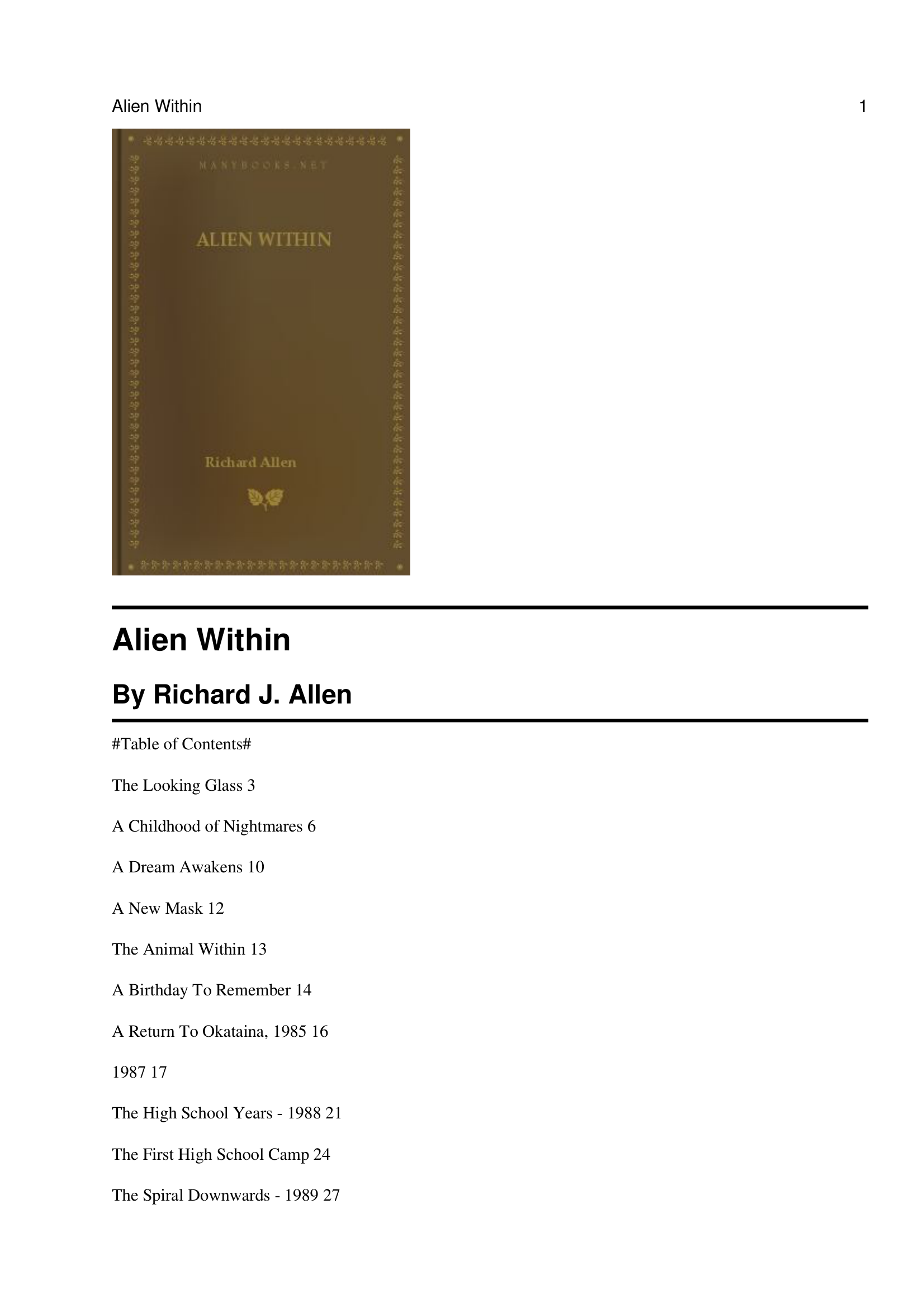 Alien Within Richard Allen