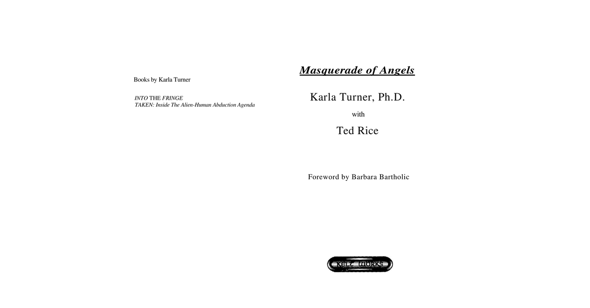 Masquerade Of Angels Karla Turner 