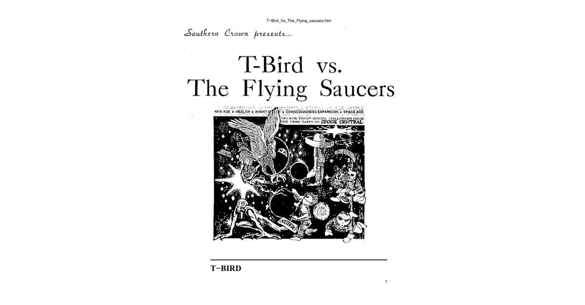 Tbird Vs The Flying Saucers Michael Topper