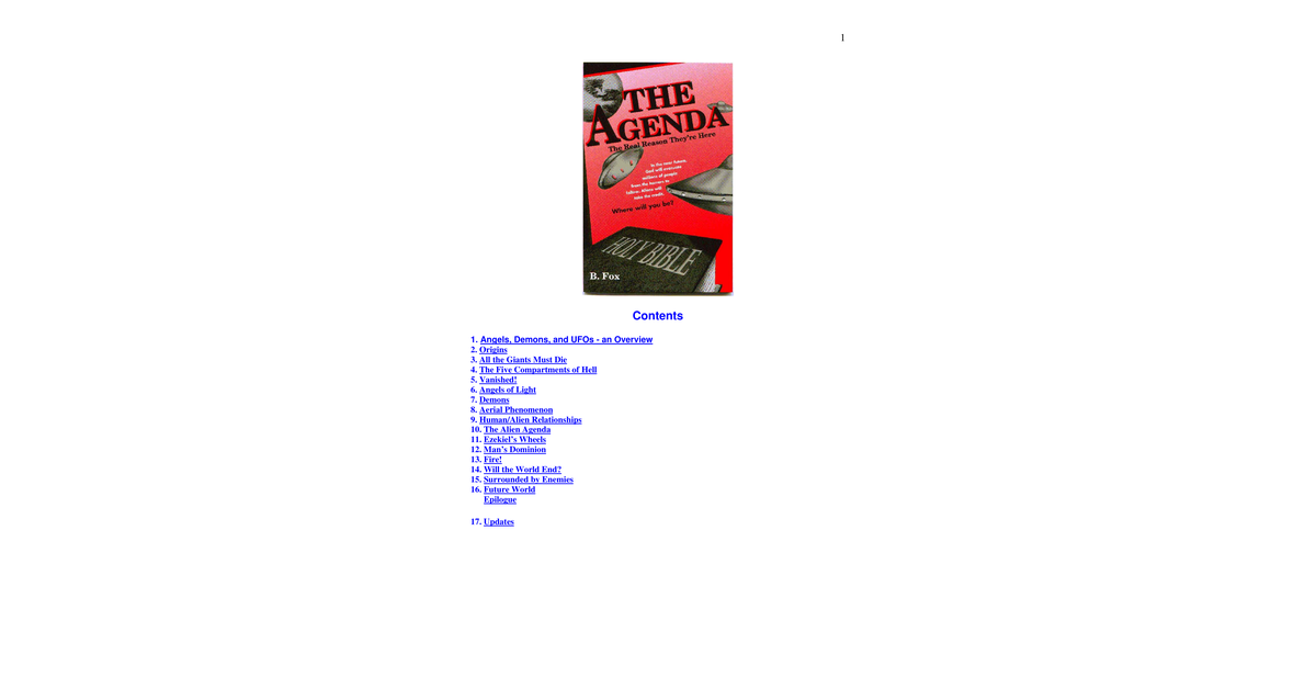 The Agenda Beverly Fox