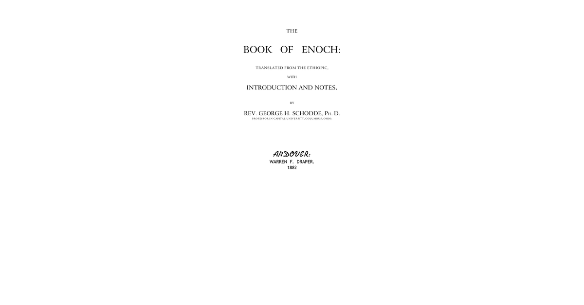 The Book Of Enoch