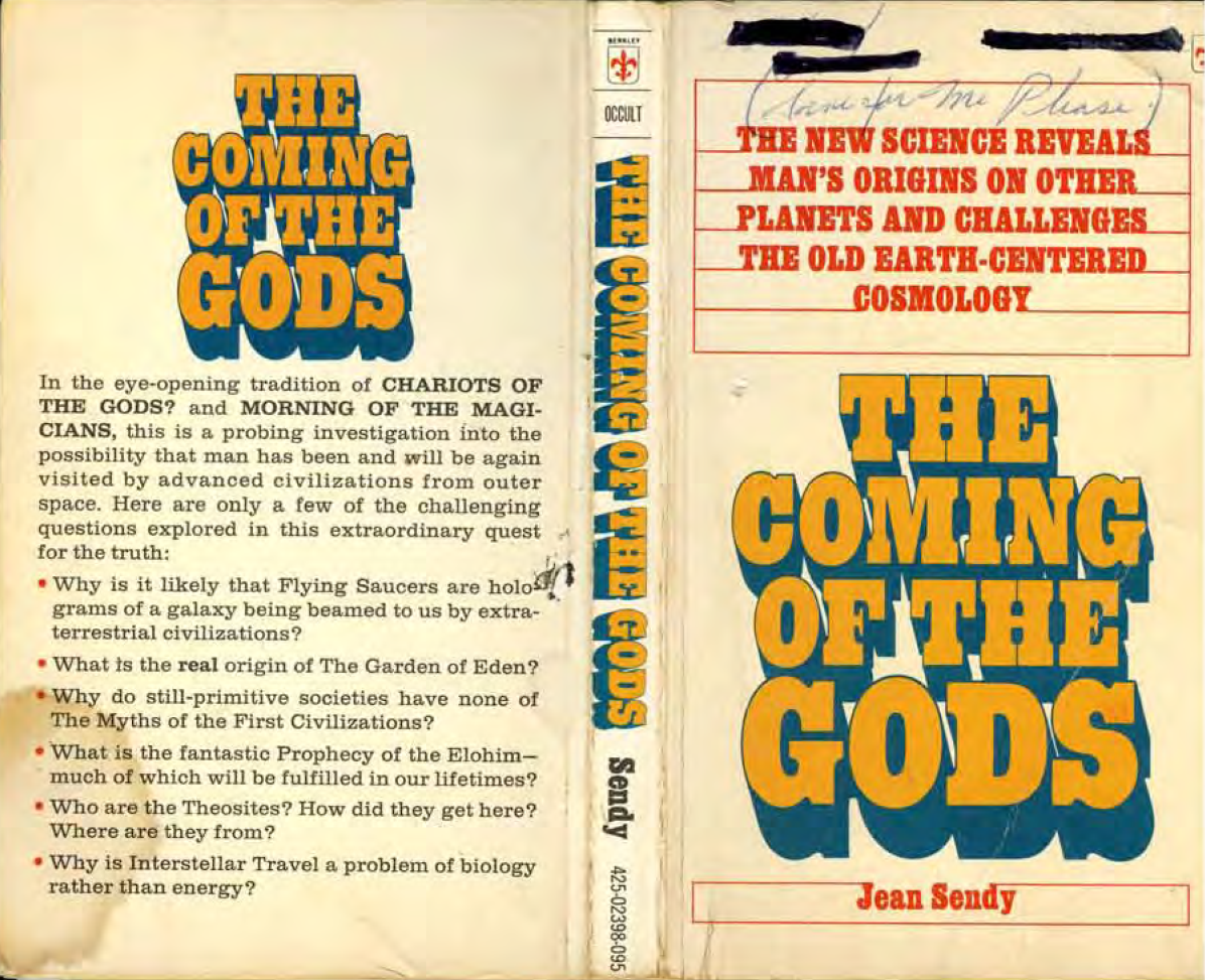 The Coming Of The Gods Jean Sendy