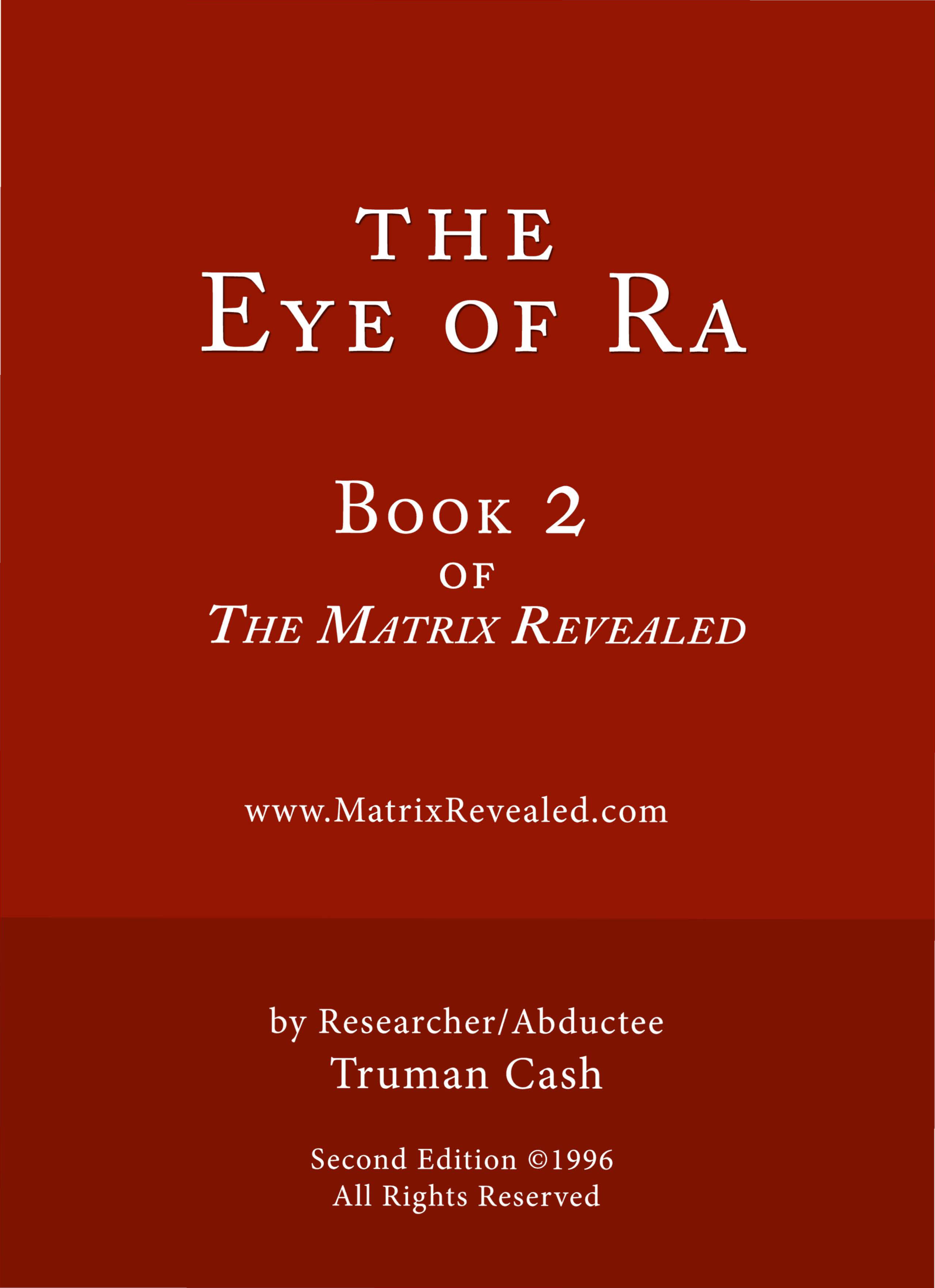 The Eye Of Ra Book Two Truman Cash
