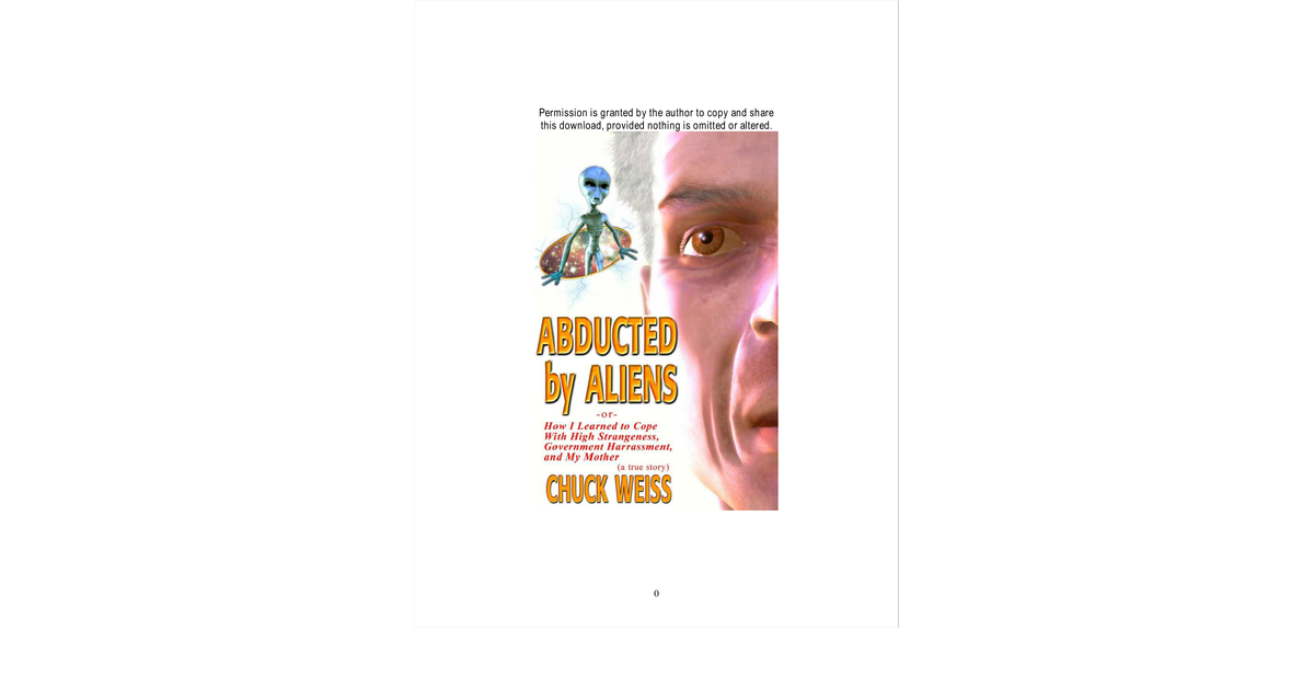 Abducted By Aliens Chuck Weiss