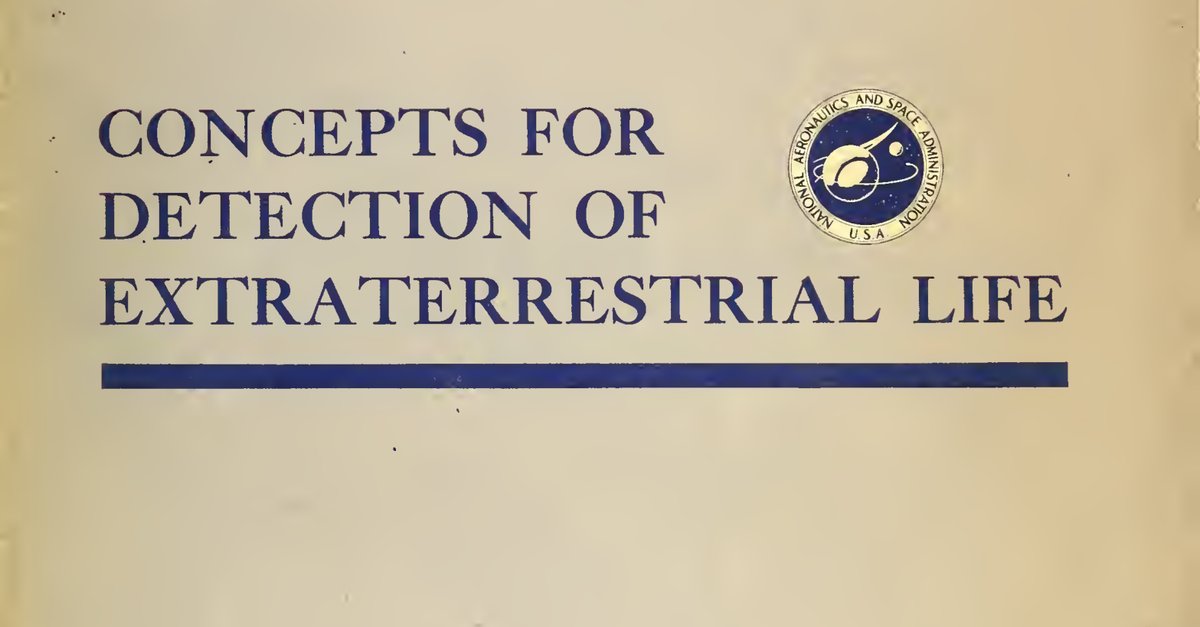 Concepts For Detection of Extraterrestrial Life NASA