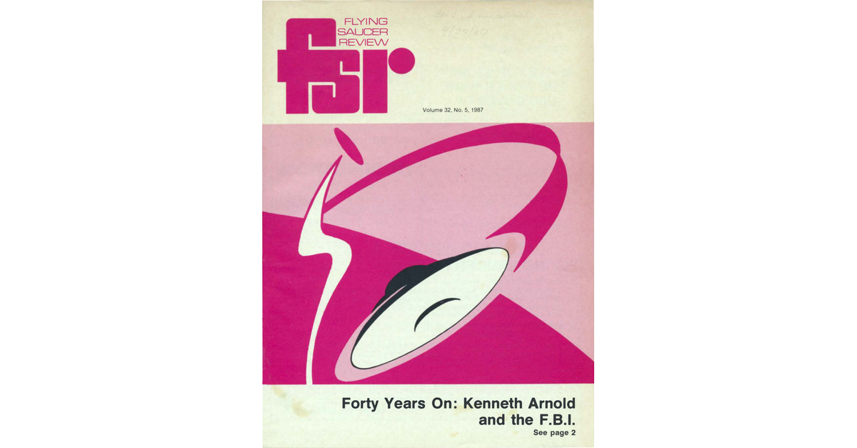 Flying Saucer Review Volume 32, No 5 1987