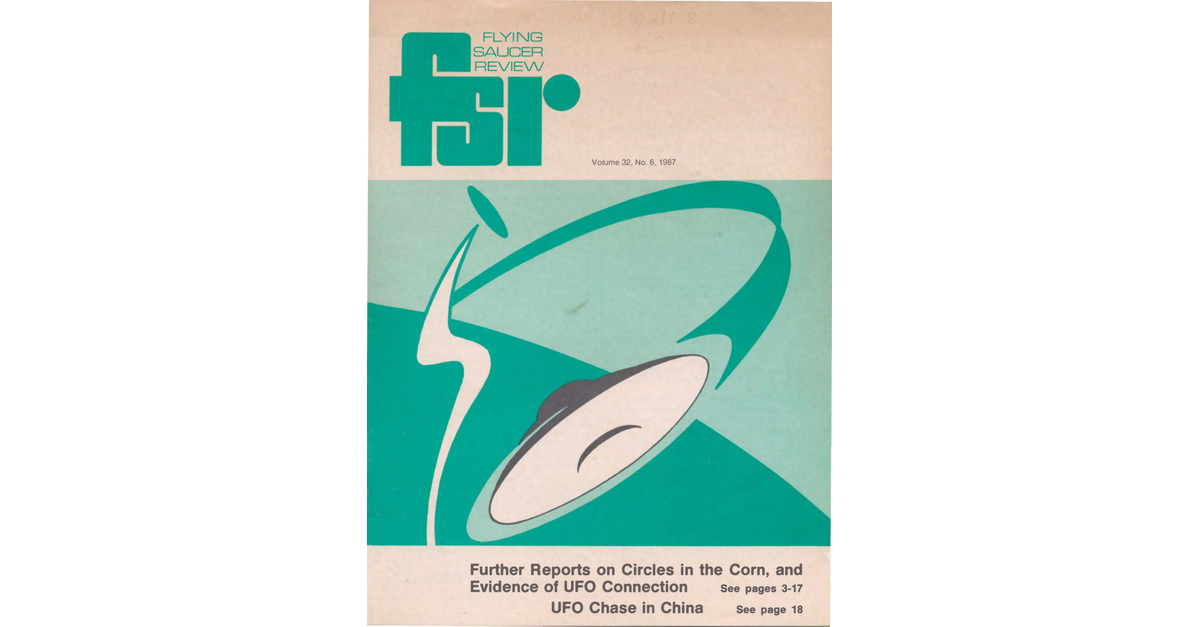 Flying Saucer Review Volume 32, No 6 1987
