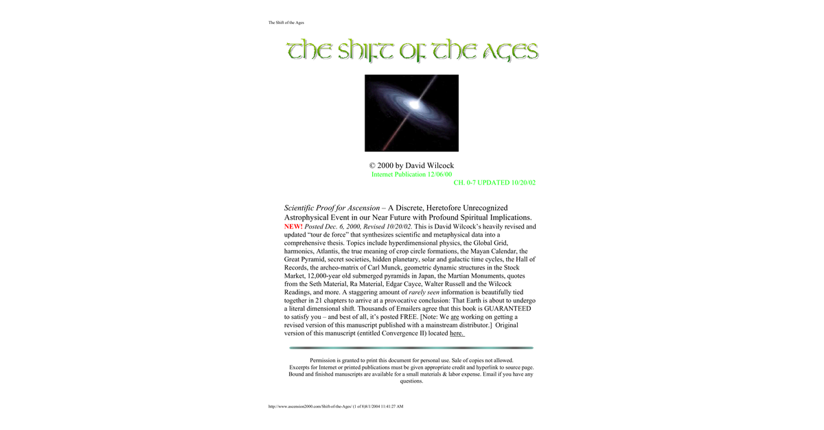 Shift Of The Ages David Wilcock