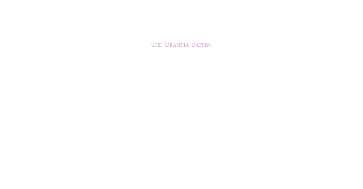The Urantia Papers