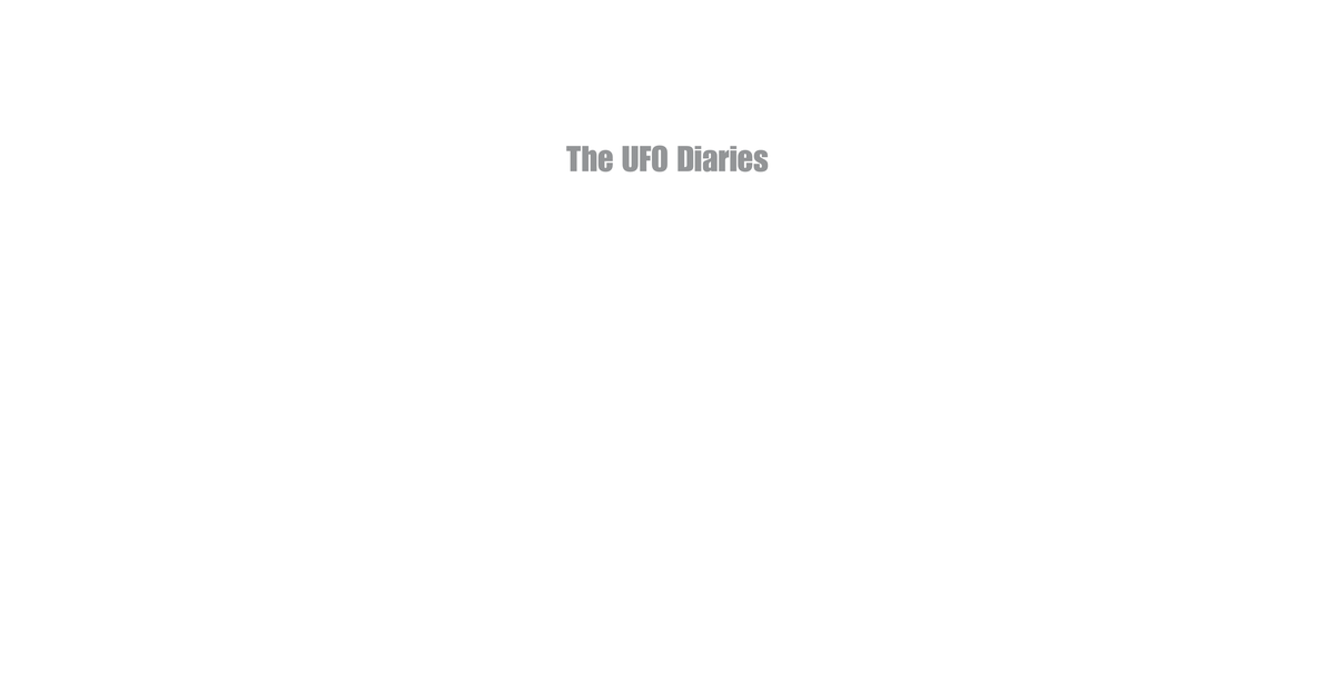 UFO Diaries Martin Plowman