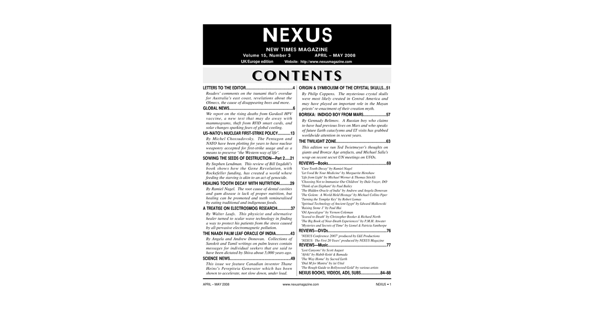 Nexus 1503 New Times Magazine