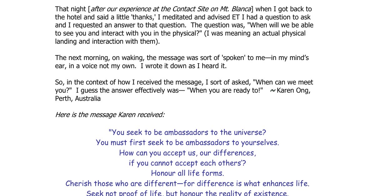 CSETI 14 Wisdom From the ETs