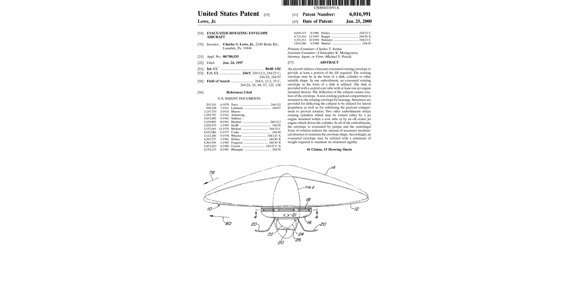 USA UFO Patents 81 100 336p