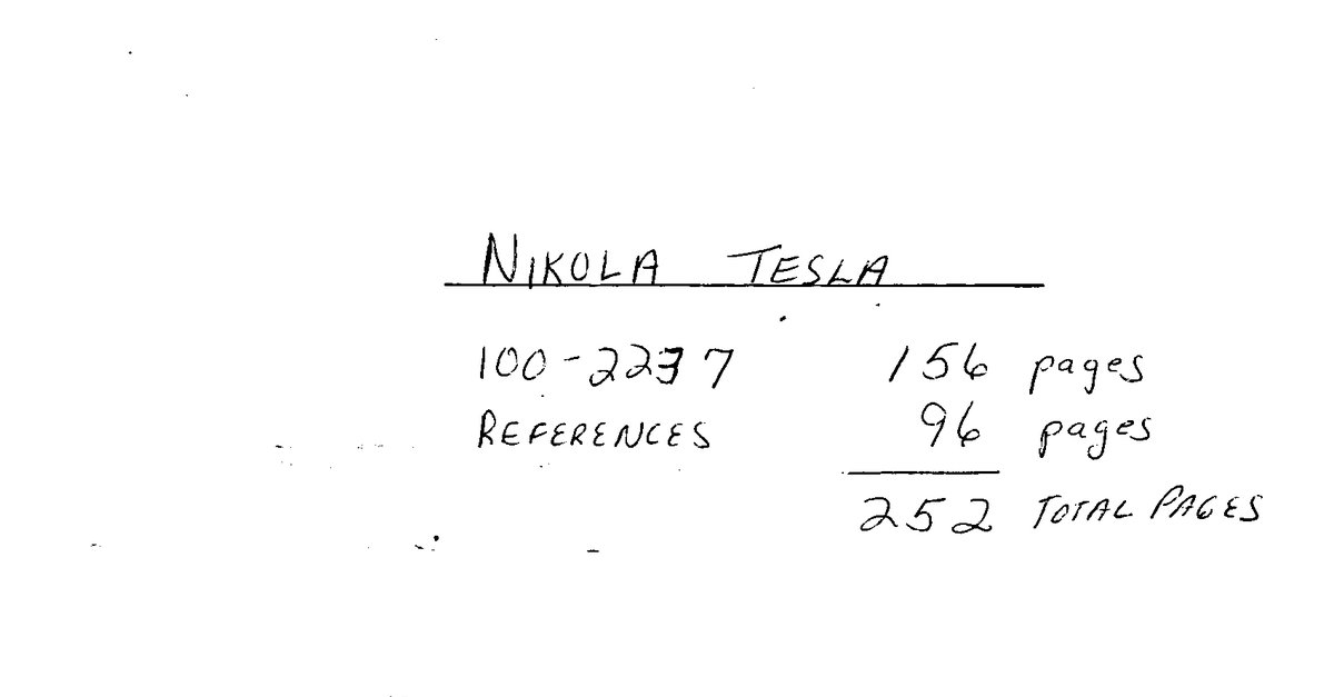 FBI files on Nikola Tesla 01