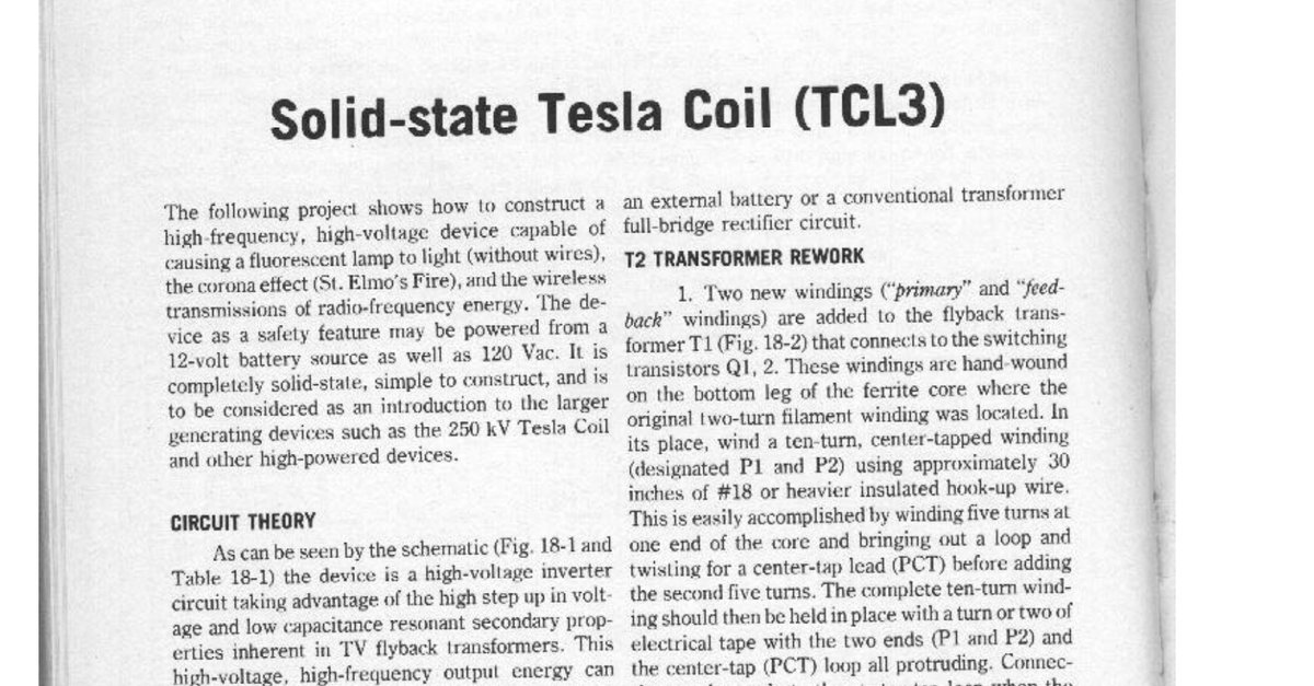 eBook Tesla Solid state Tesla coil