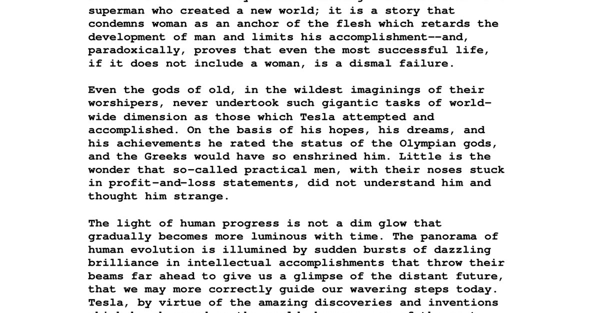 Prodigal Genius Biography of Nikola Tesla