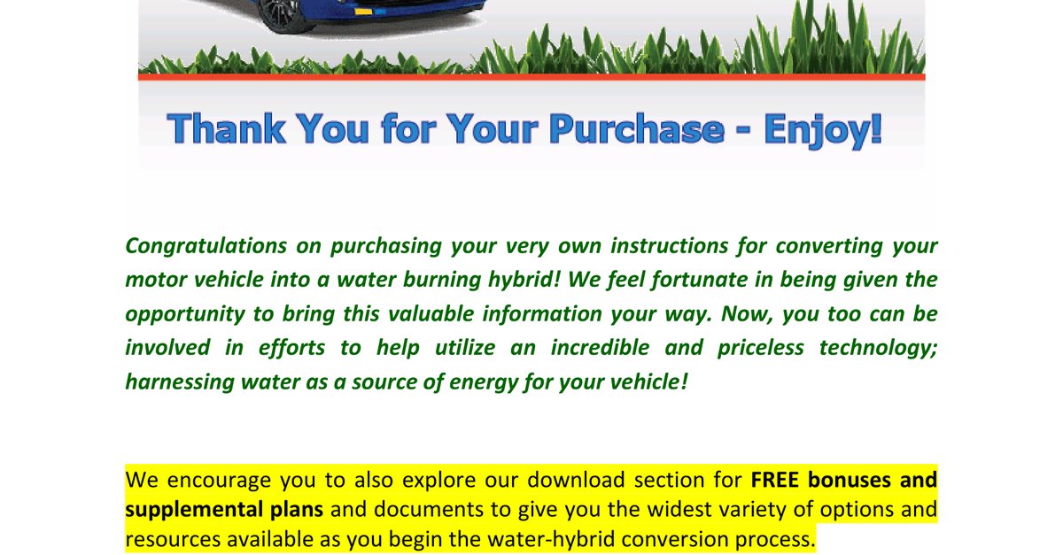 RunYourCarOnWater