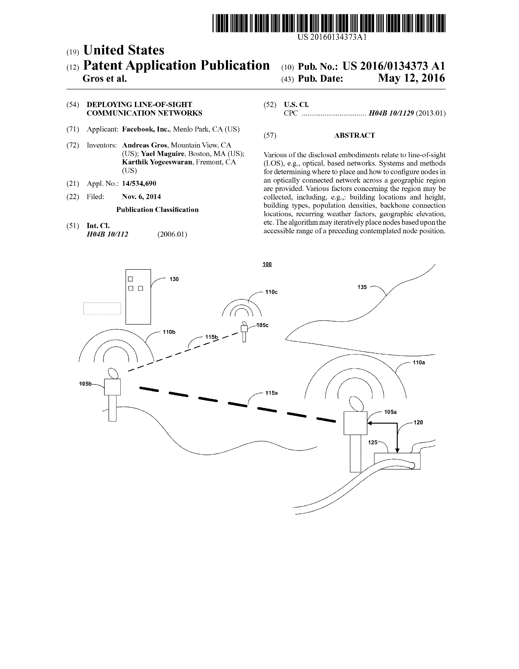 US20160134373A1 | page 1 | https://thedailydialectics.com/pdfs/wipow/US20160134373A1/US20160134373A1.pdf