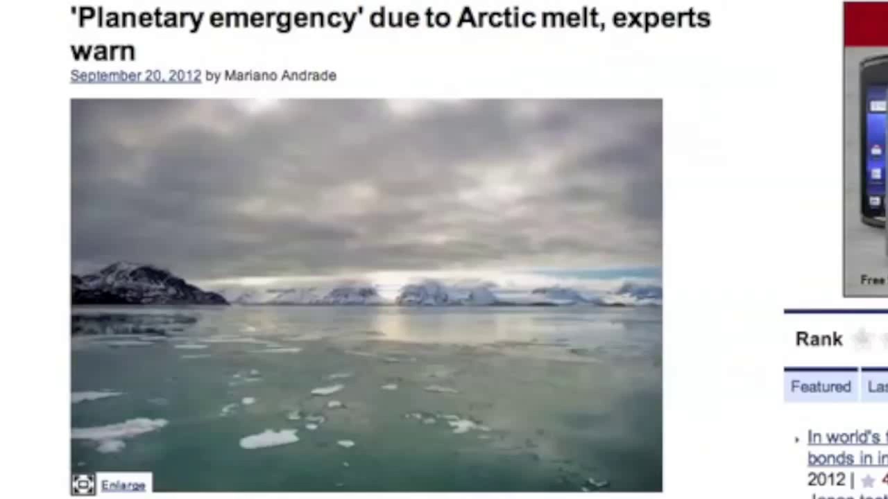 planetary emergency due to arctic melt experts warn